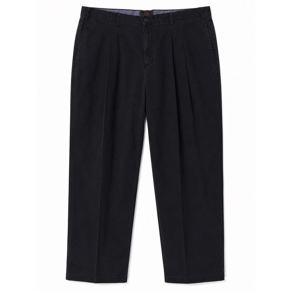 Weatherproof Men's Straight Leg Black Cotton Chino Pants Size 40x30